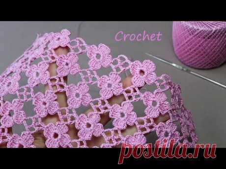 SUPER EASY Beautiful Flower Pattern Crochet KNİTTİNG PATTERNS  СУПЕР легкий УЗОР для вязания крючком