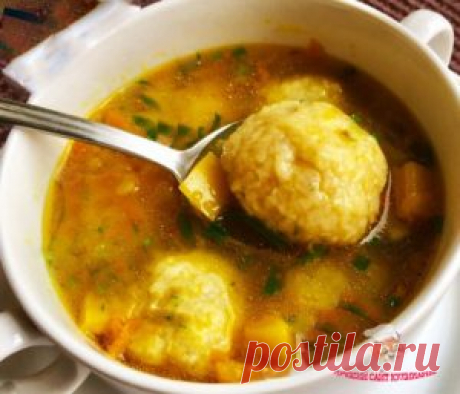 Суп с сырными шариками - сайт кулинарии