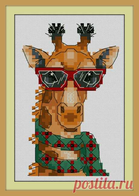 Giraffe Cross Stitch Pattern Download Cross Stitch Pattern | Etsy