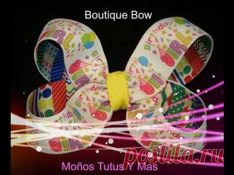 MOñO BOUTIQUE BASICO Paso a Paso HOW TO MAKE A BASIC BOUTIQUE BOW Tutorial DIY How To PAP