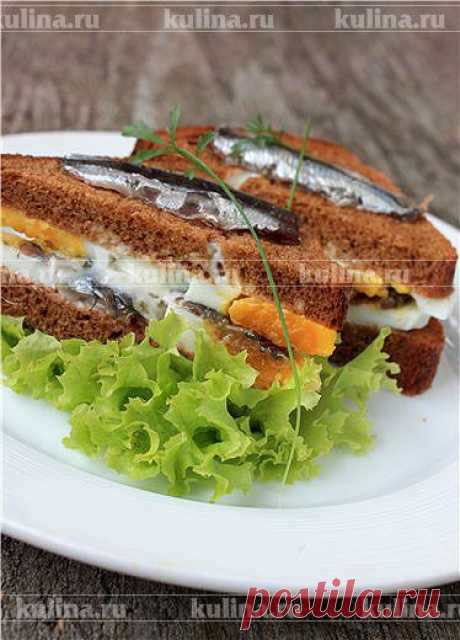 Сендвич с анчоусами и домашним майонезом – рецепт приготовления с фото от Kulina.Ru