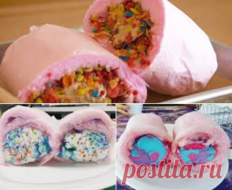Cotton candy ice-cream burrito - Google Търсене
