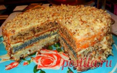 шеф-повар Одноклассники: Популярный трехслойный домашний торт