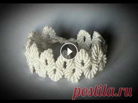 Макраме, macrame , браслет,,Венеция&quot;.how to make a bracelet using macrame technique Браслет , пояс , ручная работа , рукоделие , аксессуар , дизайн , декор. Дорогие друзья! В этом видео я постаралась сплести для Вас такой нежный брасл...