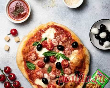 🍕 Домашняя пицца пошаговый рецепт с фото на сайте академии выпечки Dr.Oetker