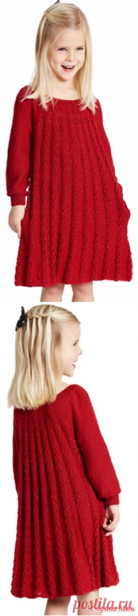 Платье для девочки спицами - Вязание - Страна Мам