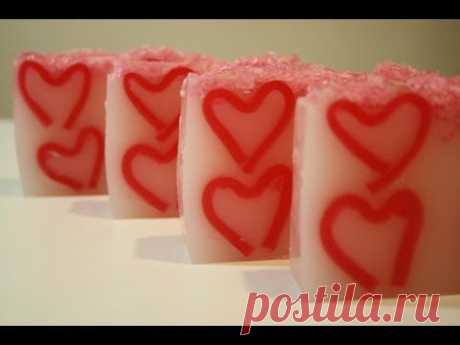 Мыло-валентинка. Valentine's Soap - YouTube