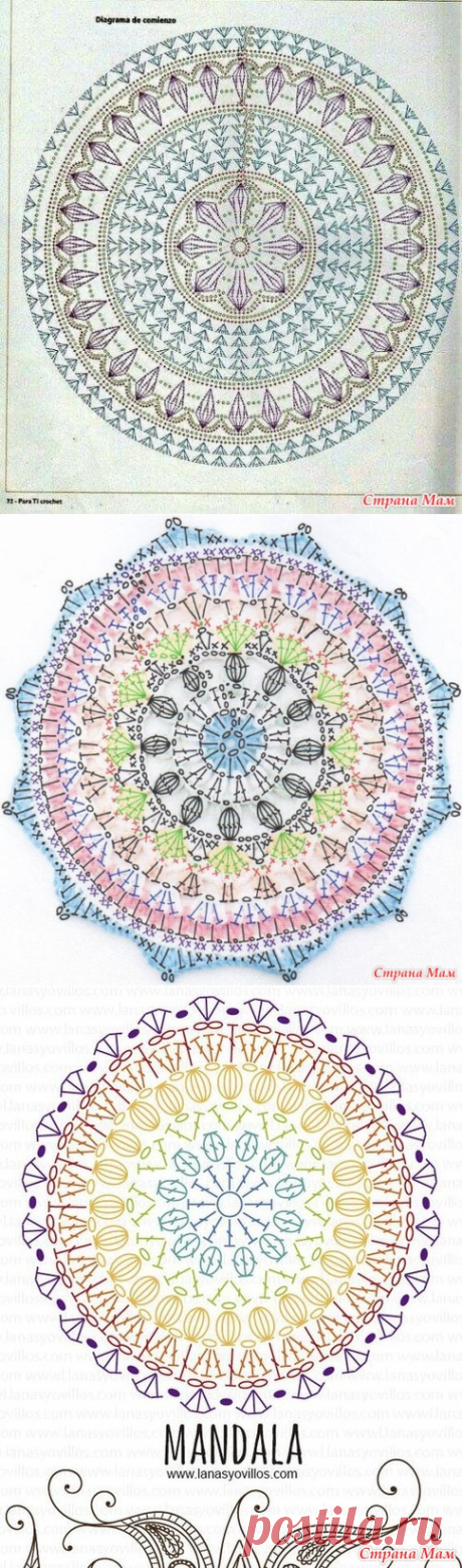 Очень красивая подборка схем для вязания крючком от меня - Вязание - Страна Мам