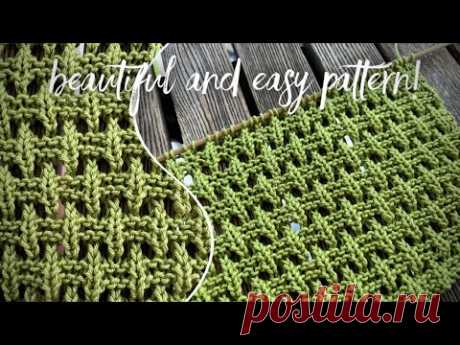 Вяжем быстро шикарную 3D сеточку!!! 💥💥💥 Super easy knitting pattern