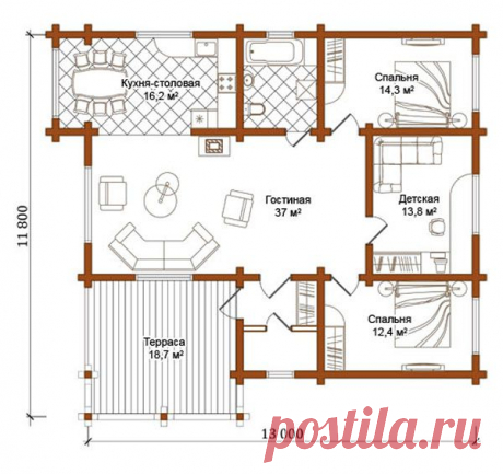 коттедж из бруса планировка: 33 тыс изображений найдено в Яндекс.Картинках