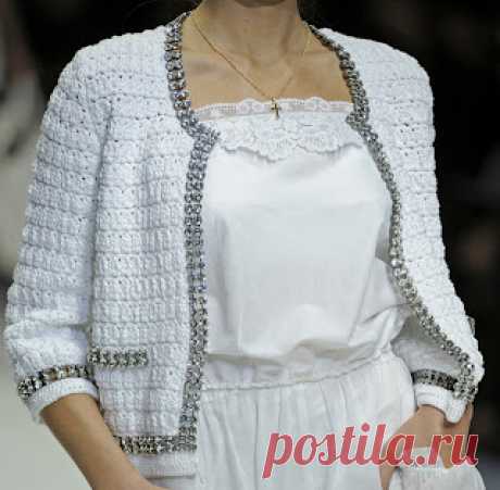 Жакет и платье (крючок) из коллекции Dolce &amp; Gabbana Весна 2011: Вязание крючком и спицами