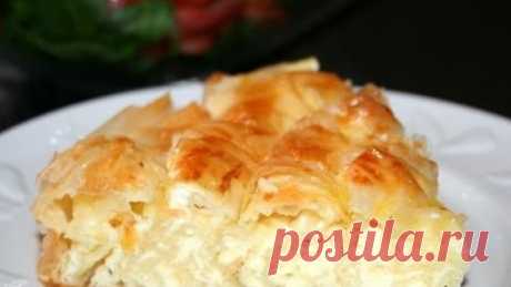 Быстрый пирог с рваным лавашом и сыром: пошаговый рецепт