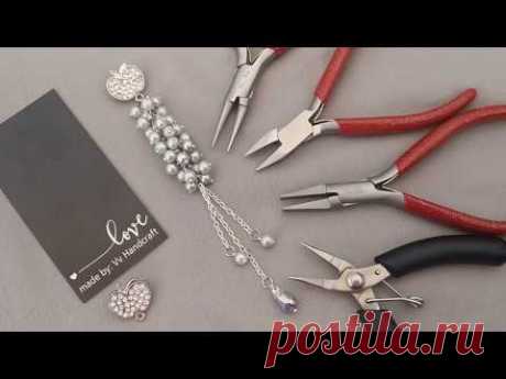 Tutorial Cara Membuat Bros Cantik Mutiara Anggur // easy jewelry making // basic jewelry making