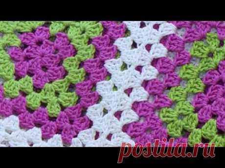 Crochet Granny Square. Video tutorial.