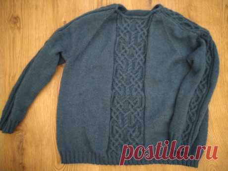Вяжу свитер с аранами | Русалочьи безделушки | Яндекс Дзен