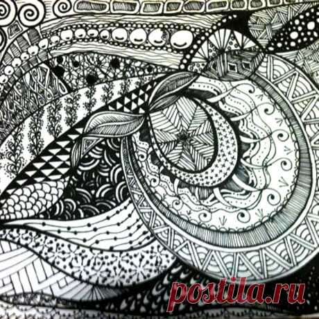 Zentangle - Harmony Drawing by Barbara Carlson - Zentangle - Harmony Fine Art Prints and Posters for Sale