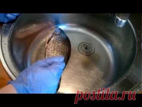 Как почистить рыбу от чешуи