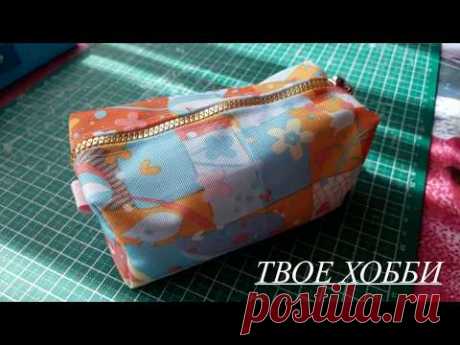 DIY.Как сшить пенал своими руками в школу. МК Натальи Казаковой.