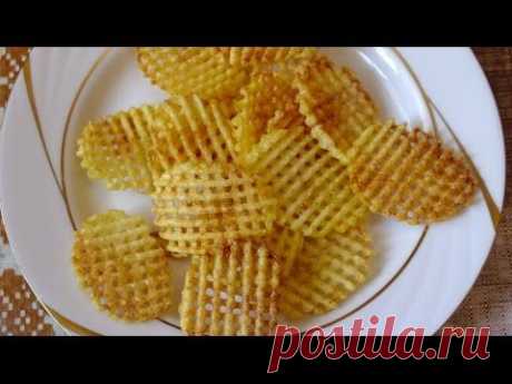 Как приготовить картофельные чипсы в домашних условиях How to make Potato Chips - YouTube