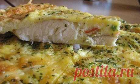 Рыба в яично-майонезной заливке | Банк кулинарных рецептов