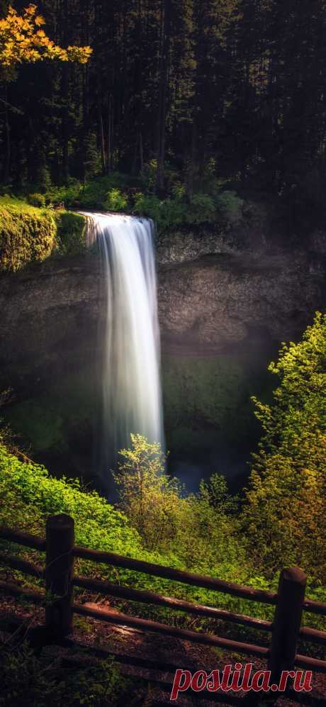 Фото водопада скачать на обои телефона.