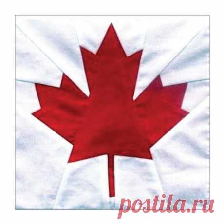 Canada Maple Leaf Block Pattern | FaveQuilts.com