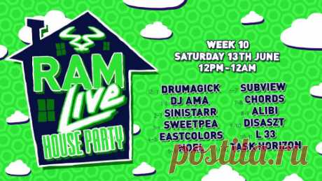 VA - RAMLive House Party, Week 10 13-06-2020 LIVE SETs Tracklist's 12 mixesn/a• RAMLive House Party - 13-06-20 - 1pm -2pm - DJ Ama 1:00:04• RAMLive House Party - 13-06-20 - 2pm -3pm - Sinistarr 1:00:04• RAMLive House Party - 13-06-20 - 3pm -4pm - Sweetpea 1:00:01• RAMLive House Party - 13-06-20 - 4pm -5pm - Eastcolors 1:01:04• RAMLive House Party -