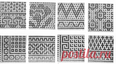Ленивый жаккард - еще несколько интересных узоров
