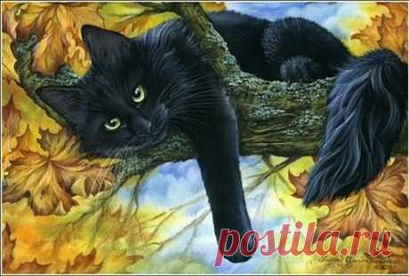 Очарование кошек на картинах Ирины Гармашовой
