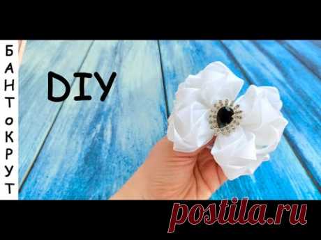 МК: ПЫШНЫЕ БАНТИКИ В ШКОЛУ ИЗ ЛЕНТЫ 4СМ/ DIY: Laços de fita exuberantes de 4 cm