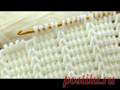 Amazing👌 * Super Easy Tunisian Crochet Baby Blanket For Beginners online Tutorial * #Tunisian