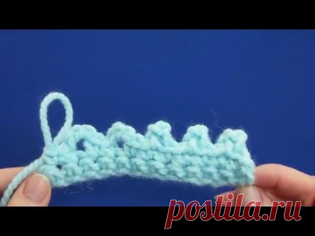 Пико крючком как вязать. Урок 12    How to knit the Picot crochet.Lesson 12