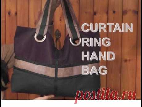 New Curtain Ring Hand Bag Tutorial / DIY Bag Vol 9