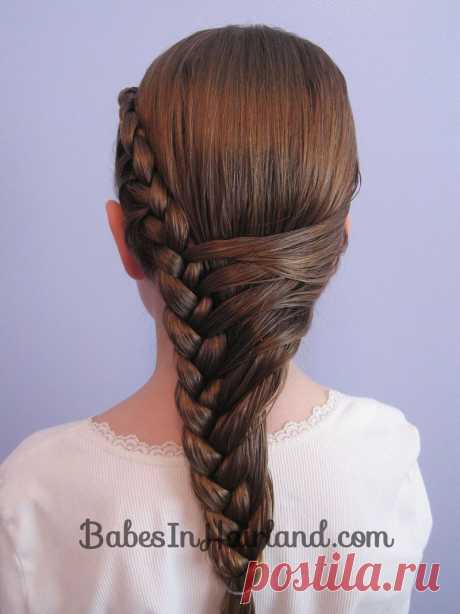 Half French Braid Hairstyle -