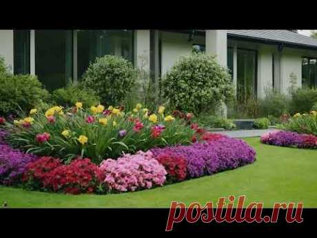 Here are some additional tips for creating a beautiful flower bed. Садовий декор