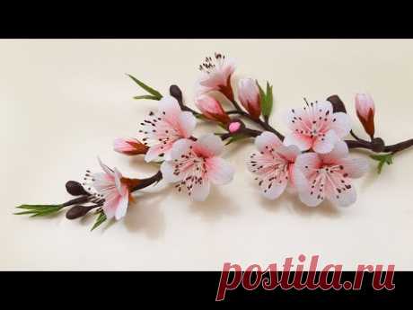 How To Make Peach Blossom Paper Flower / Paper Flower / Góc nhỏ Handmade