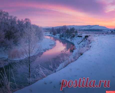 Фото: Река Оскол зимой. Фотограф путешественник Фёдор Лашков. Пейзаж - Фотосайт Расфокус.ру