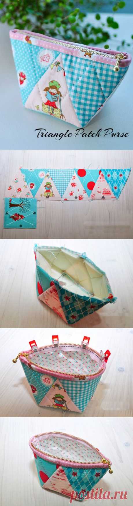 Triangle Patch Purse ~