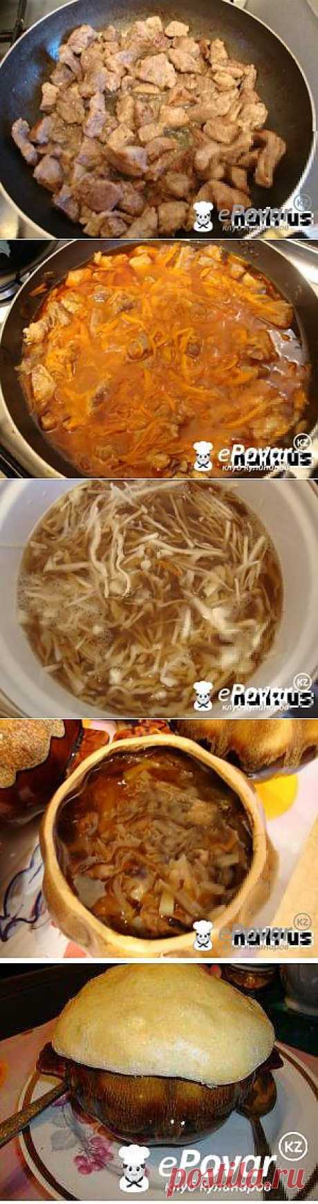 Щи с грибами в горшочках — Рецепт приготовления с фото — Супы, Горячие супы