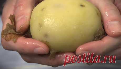 Самый быстрый способ чистки вареного картофеля