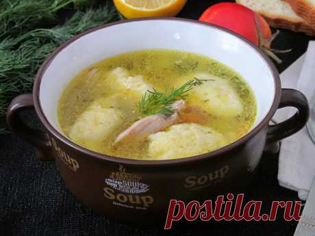 Постигая искусство кулинарии... : Куриный суп с творожными клёцками