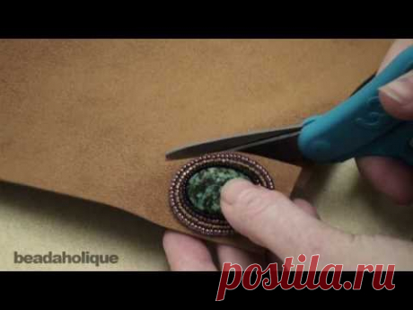 Bead Embroidery: How to Trim the Foundation and Attach the Backing