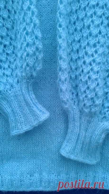 Пуловер Драгоценные камни от Drops Design из Angora Ram из категории Мои работы – Вязаные идеи, идеи для вязания