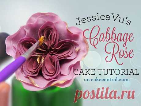 Gumpaste Cabbage Rose - Tutorial - Cake Central