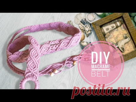 Пояс макраме на кольце, подробный мастер-класс/Tutorial macrame belt on the ring