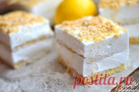 Лимонное пирожное | Кулинарные рецепты от «Едим дома!»