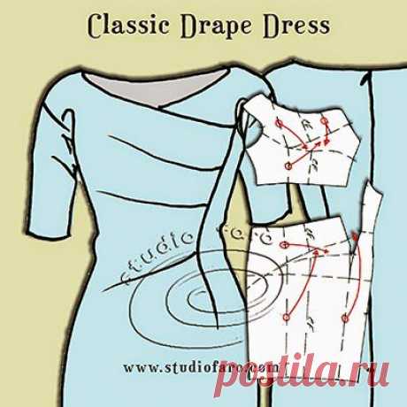 Pattern Puzzle - Classic Drape Dress