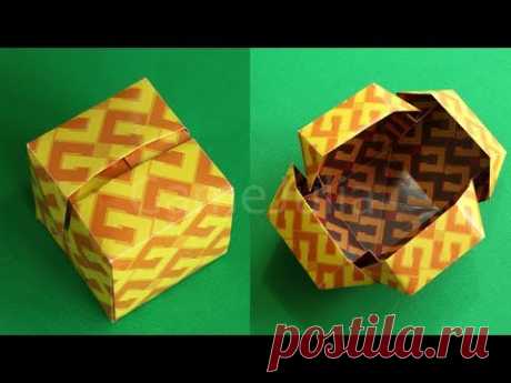 Оригами Коробочка Куб из бумаги
