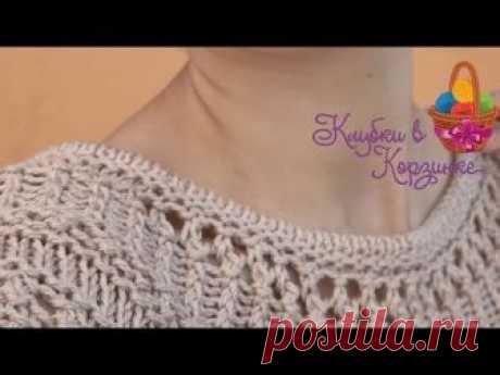 Платье-свитер оверсайз спицами – 4 схемы с описанием, видео