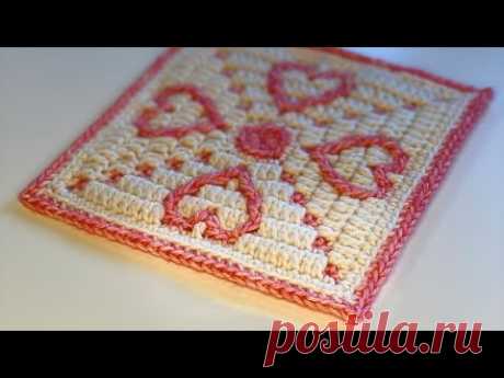 HOPE motif - Mosaic Crochet Tutorial
